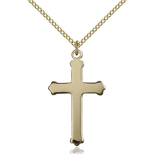 14kt Gold Filled Cross Pendant 1 18 X 5/8"