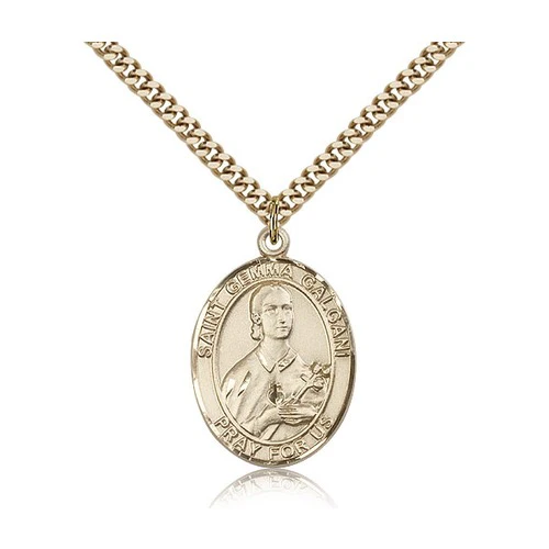 14kt Gold Filled St. Gemma Galgani Pendant w/ chain