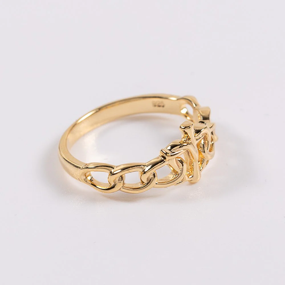 18 KT Gold Over Sterling Women's True Devotion Marian Consecration Ring - Image 2