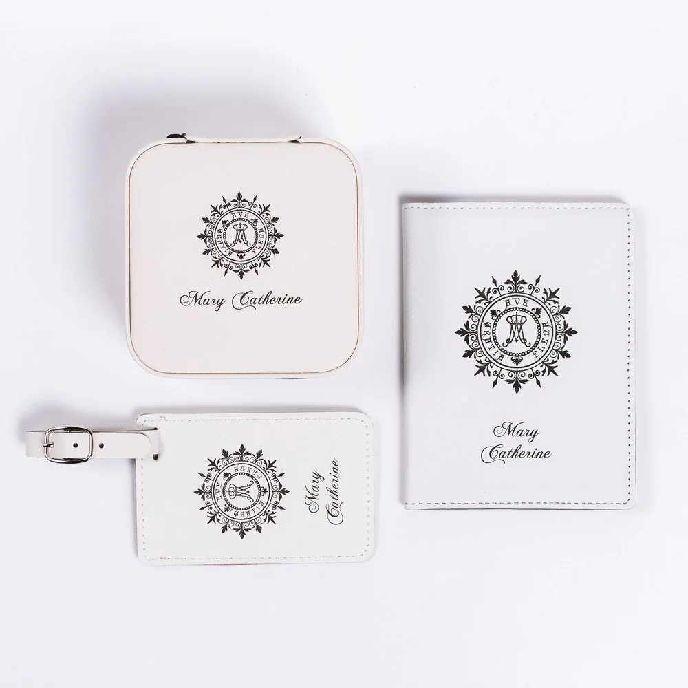3 Piece Ave Maria Travel Set - Blue or White - Image 3