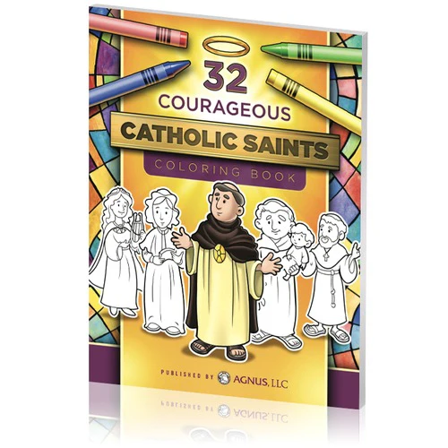 32 Courageous Catholic Saints Coloring Book - Image 2