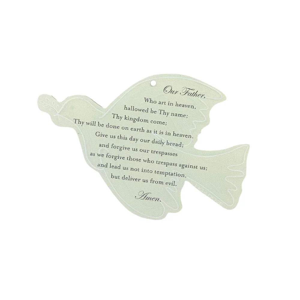 Acrylic Prayer Dove Ornament - 4" (H) - Image 4