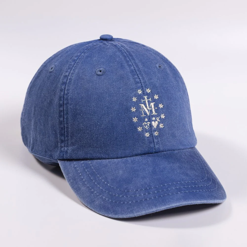 Adjustable Miraculous Medal Ball Cap - Color Options - Image 3