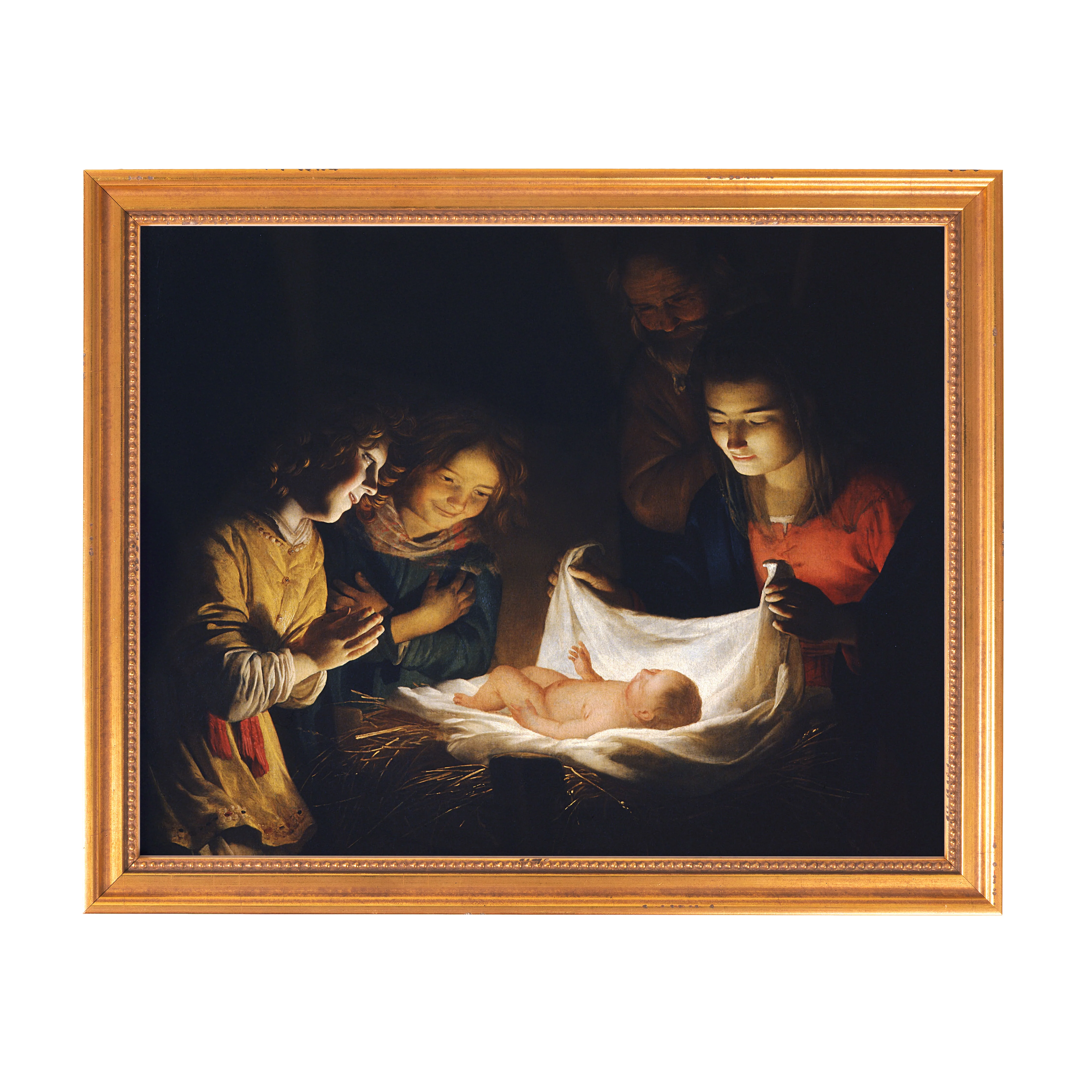 Adoration of the Child Framed Canvas - Sacred Classics Collection - Image 6