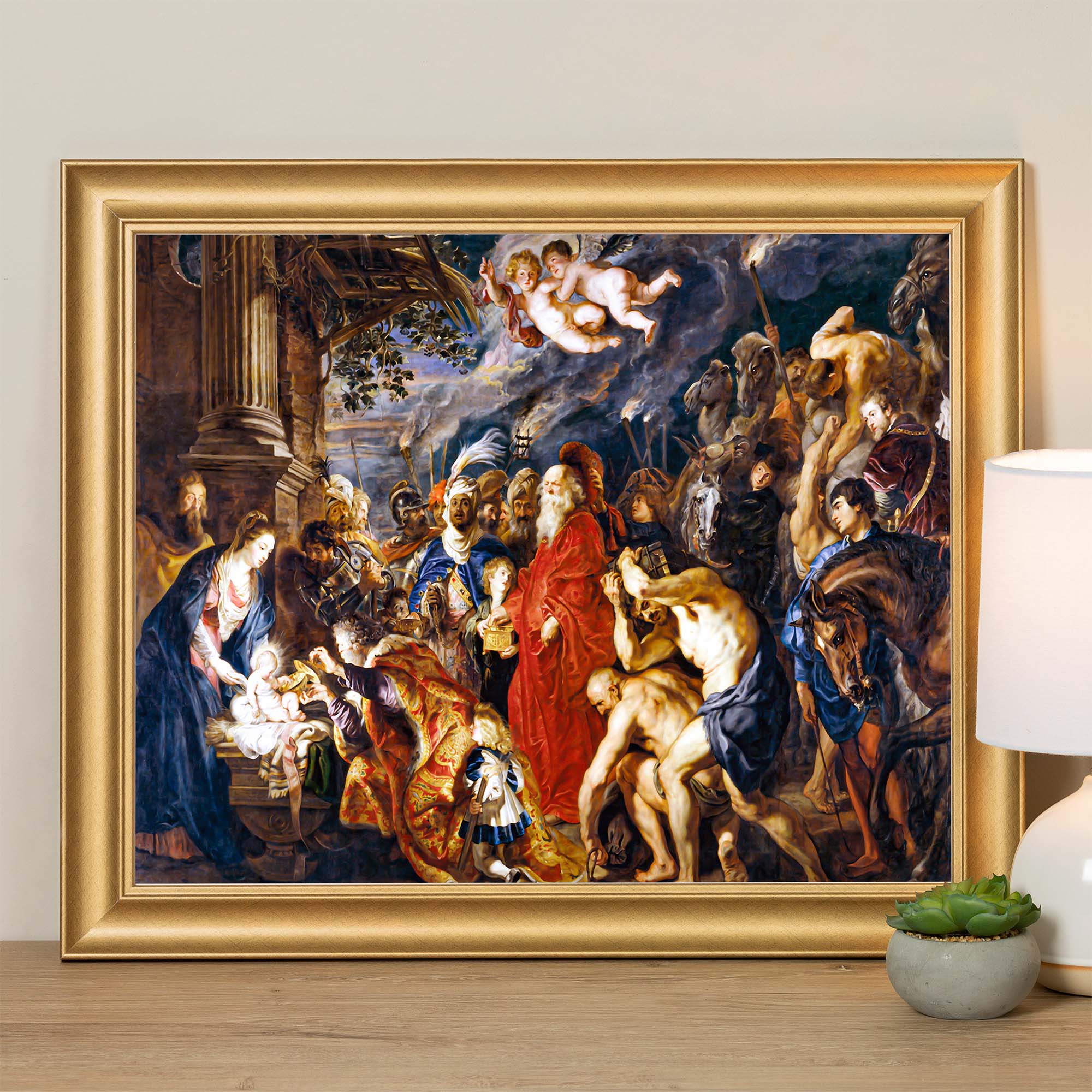 Adoration of the Magi Rubens-Madrid Framed Print - Multiple Sizes