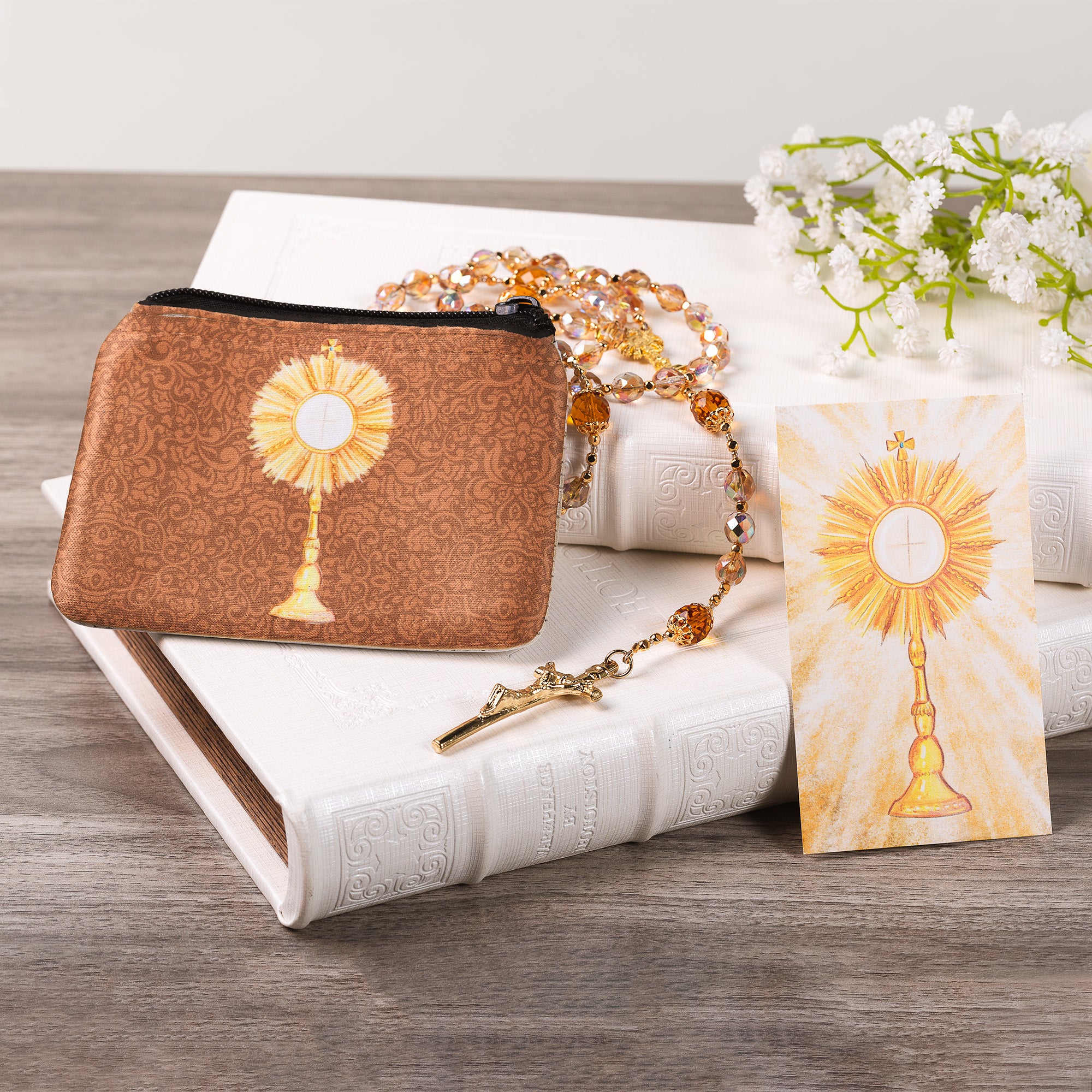 Adoration Rosary & Pouch Gift Set