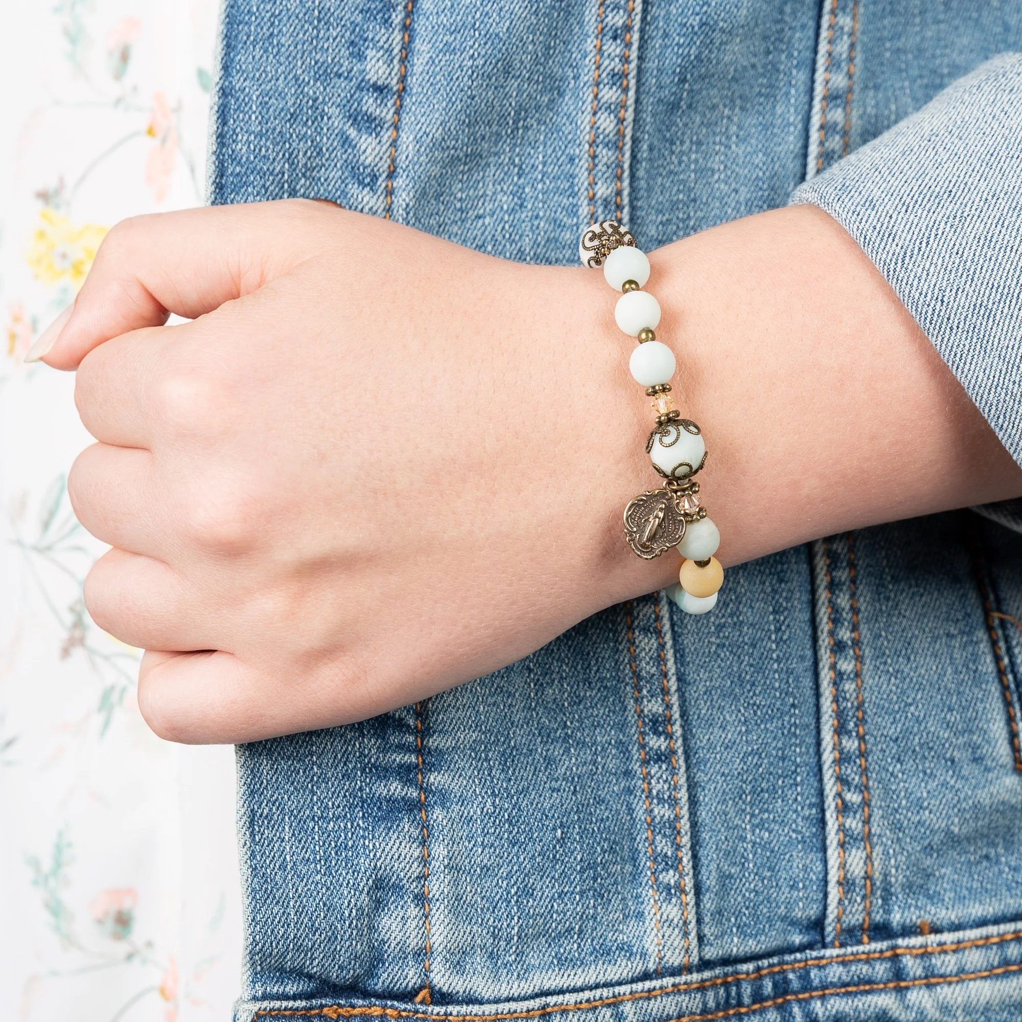 Amazonite Rosary Bracelet - Image 3
