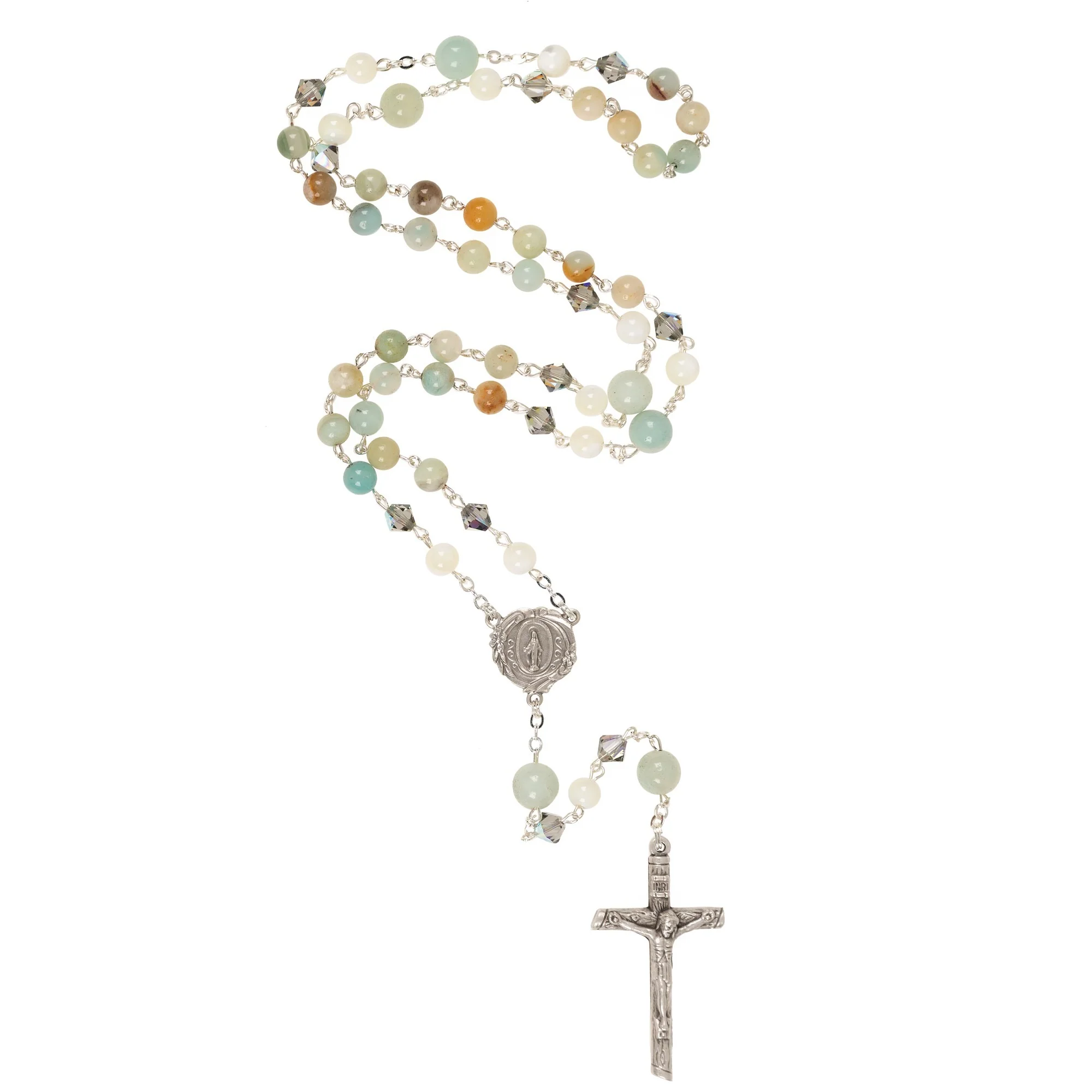 Amazonite & Swarovski Rosary - Image 2