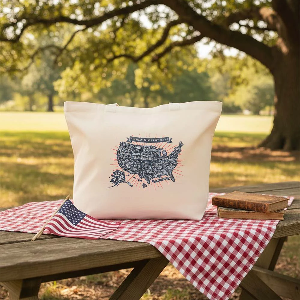 American Saints 250th Commemorative Canvas Tote - Image 3