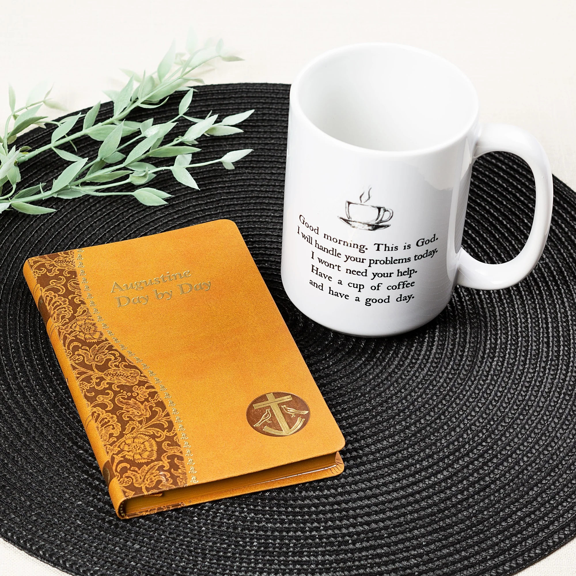 Augustine: Day by Day & Good Morning from God White Mug - Gift Set