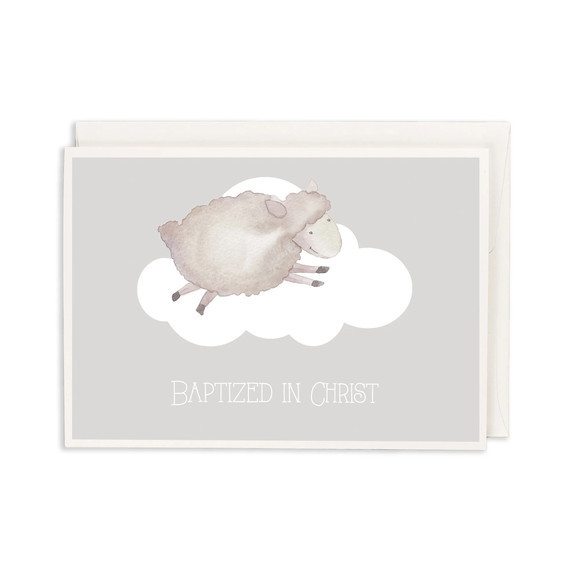 Baptism Little Lamb Card w/ Envelope - Image 3