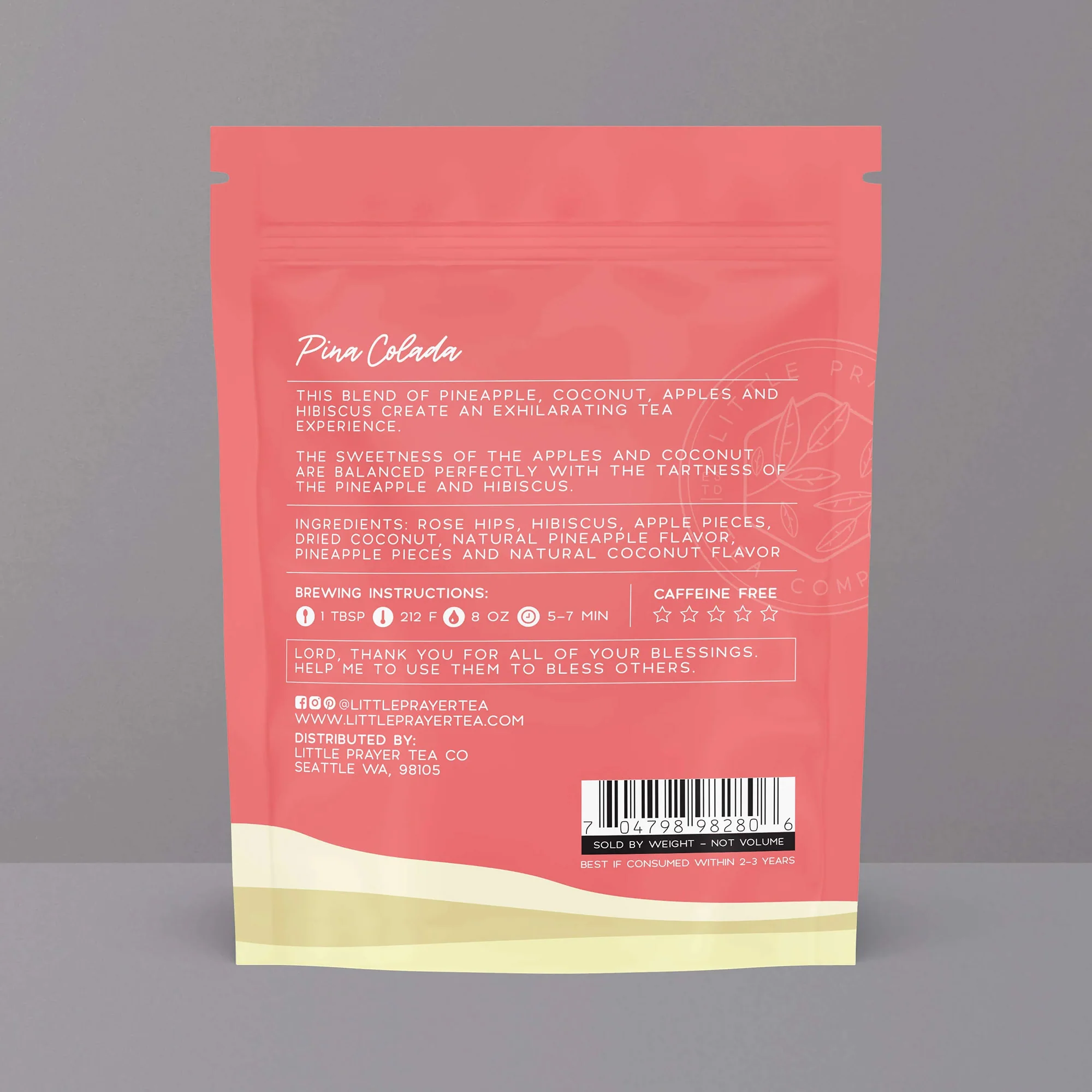Be a Blessing Pina Colada Herbal Tea - Bag or Box - Image 2