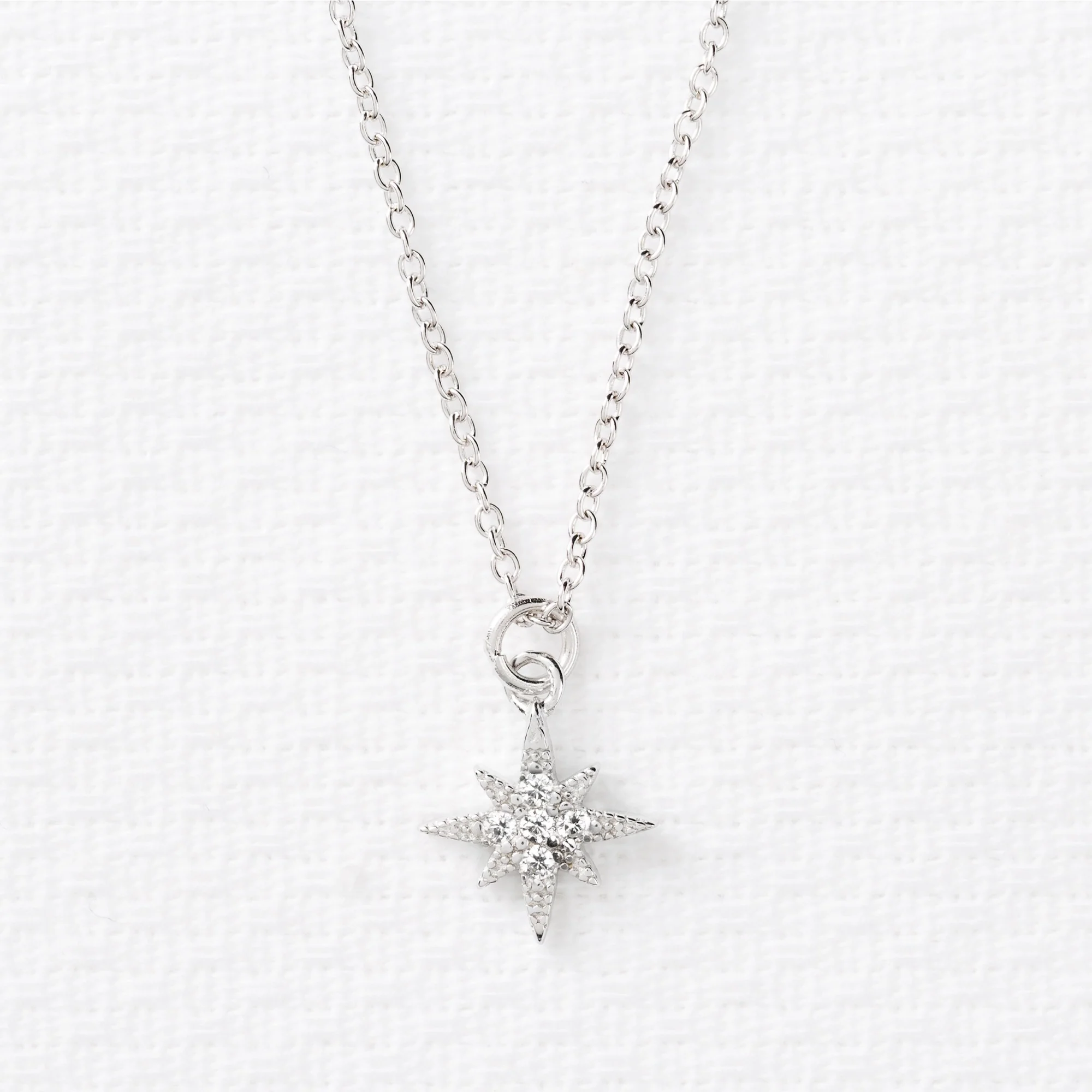 Be The Light Star Pendant Necklace - Silver - Image 2