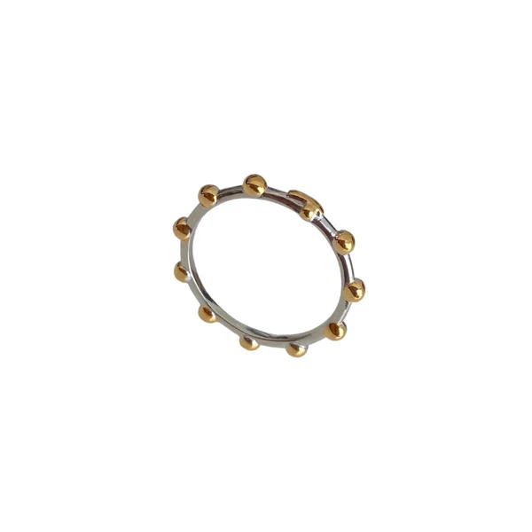 Belief Silver & Gold Rosary Ring - Multiple Sizes - Image 2