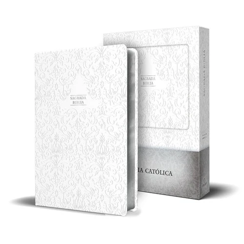 Biblia Catholica en espanol, blanco (Spanish Catholic Bible - White)