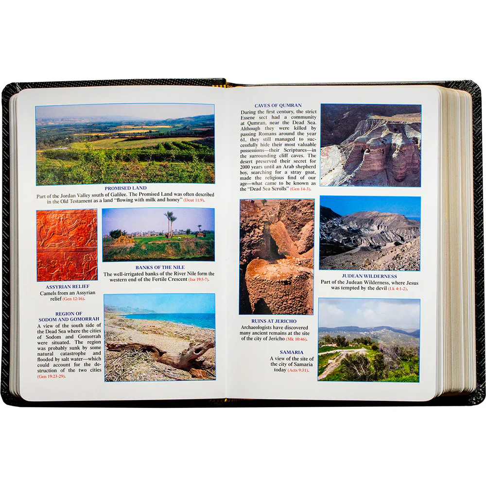 Black Leatherette St. Joseph New Catholic Bible - Compact Edition 4.5 " x6.5" - Image 5