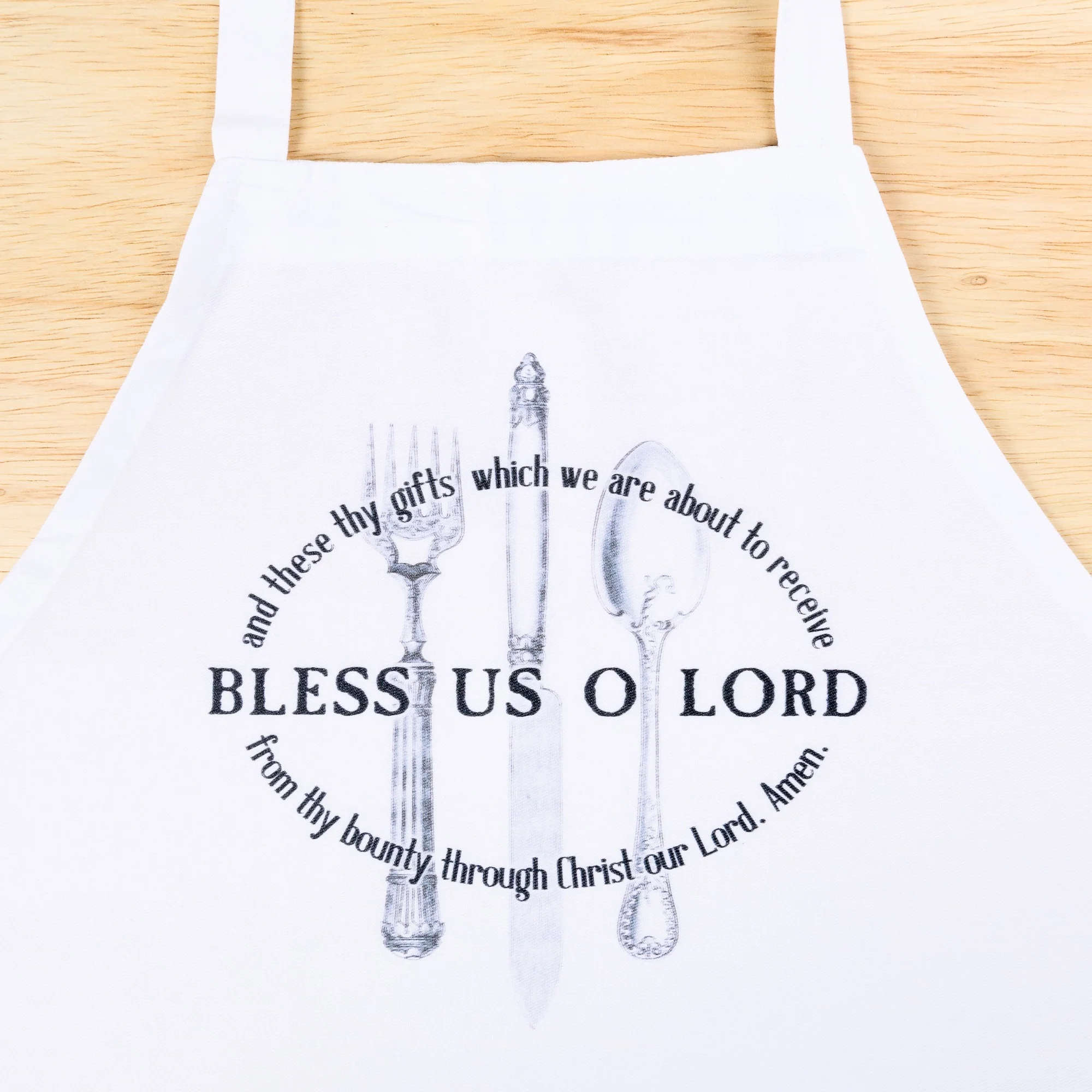 Bless Us O Lord Apron