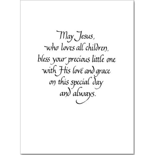 Blessings on Baby's Baptism Card - Image 2
