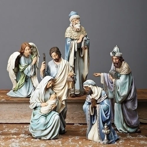 Blue Robe Nativity - 5 PC