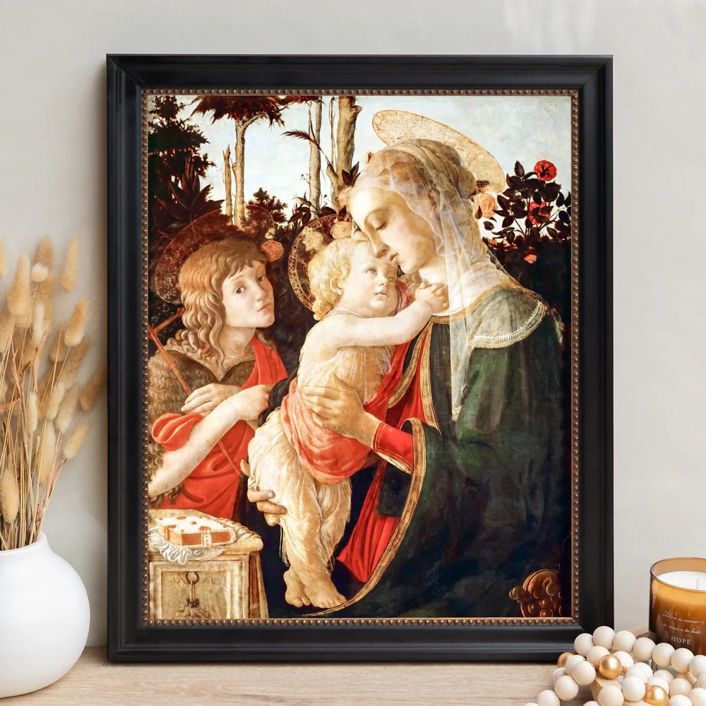 Botticelli Madonna Child Framed Canvas - Sacred Signature Collection - Image 12