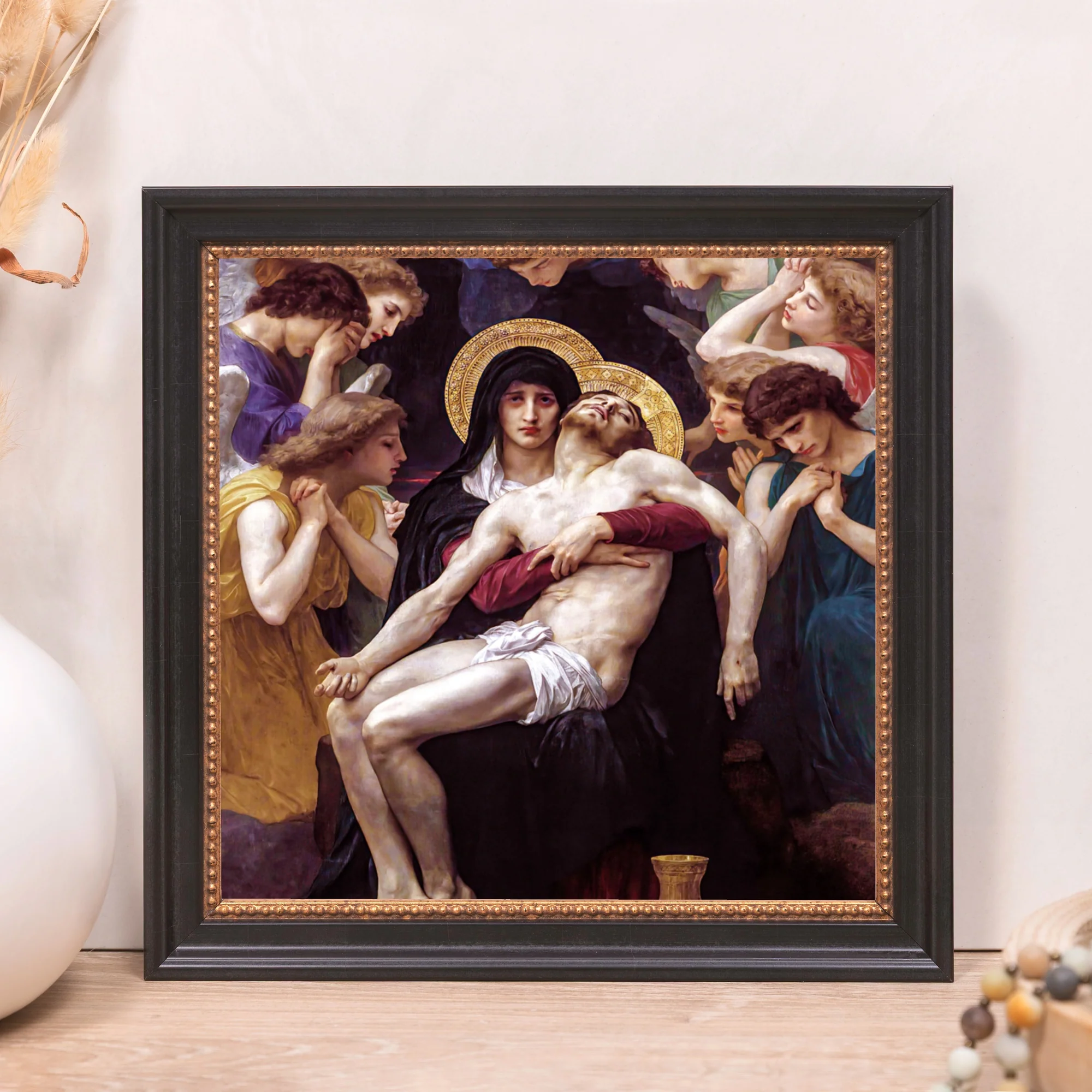 Bouguereau's Pieta Framed Canvas - Sacred Mini Collection - Image 10