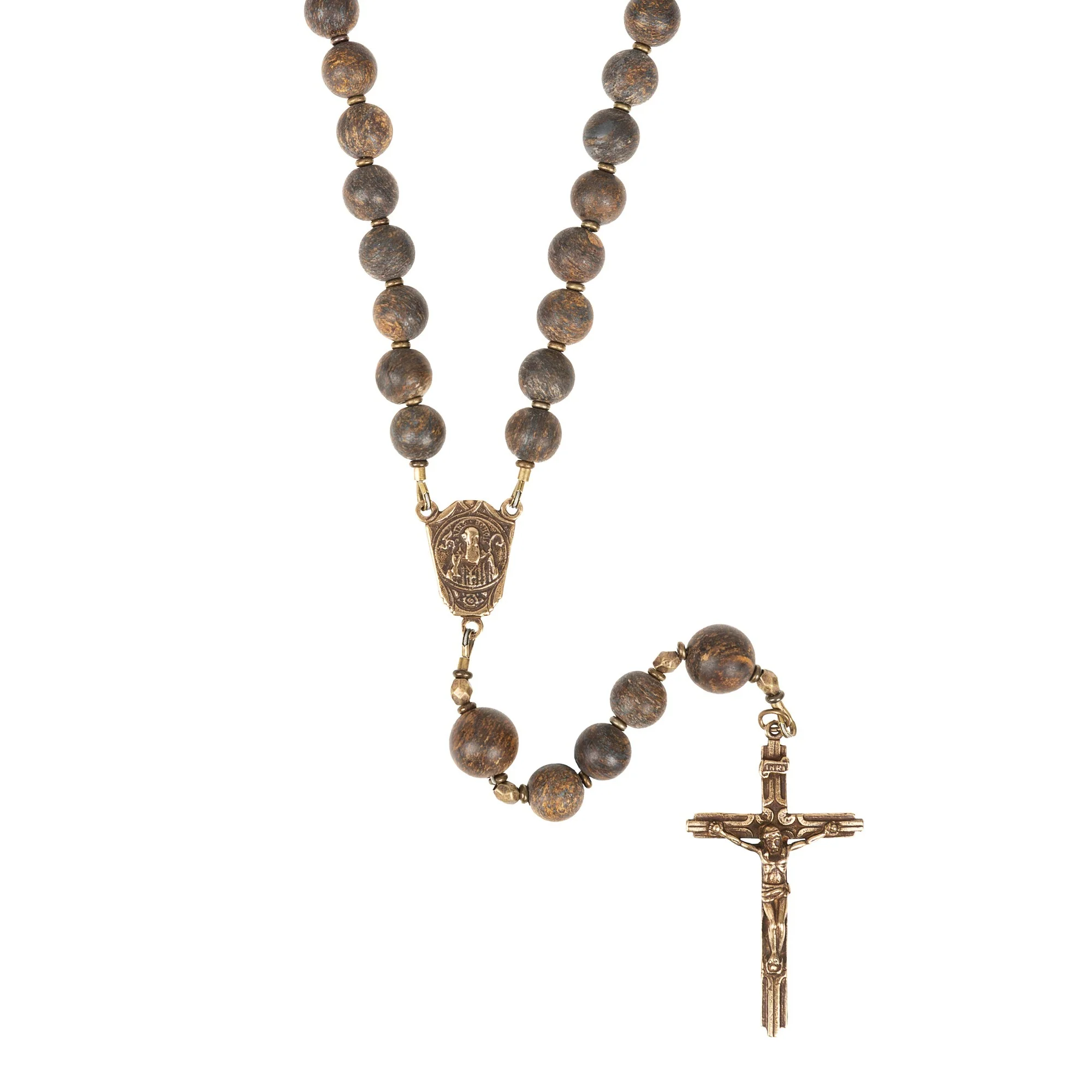 Bronzite St. Benedict Rosary - Image 2