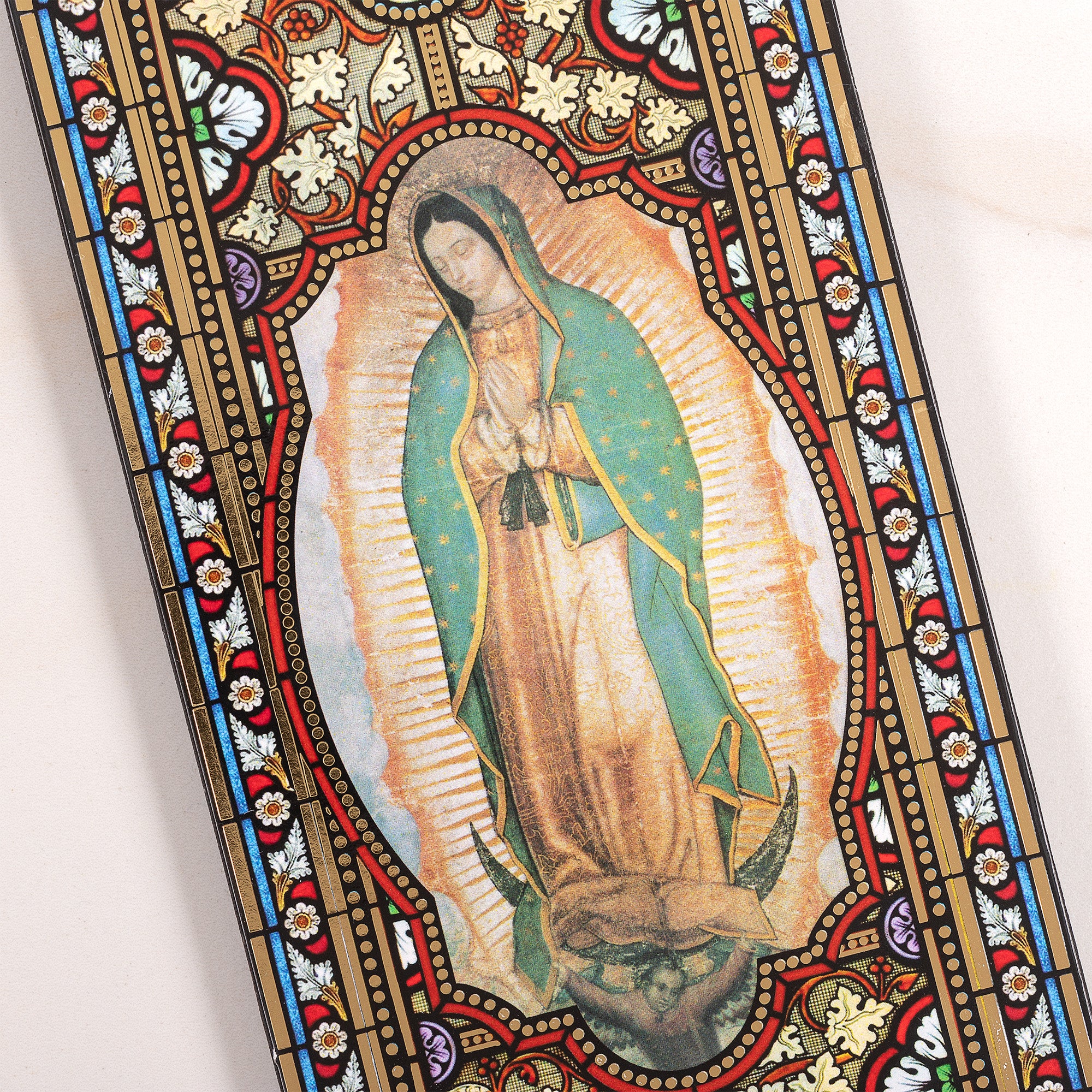 Cathedral Window Our Lady of Guadalupe Plaque - Image 3