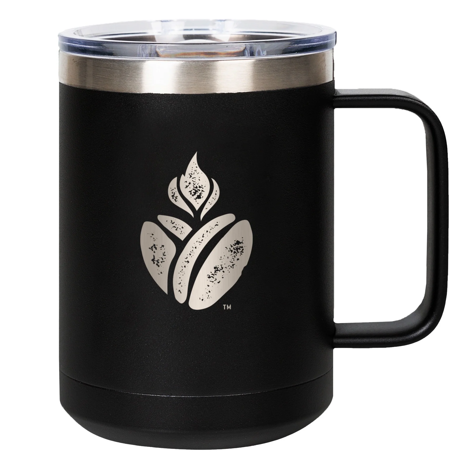 Catholic Coffee Black Travel Mug - Image 3