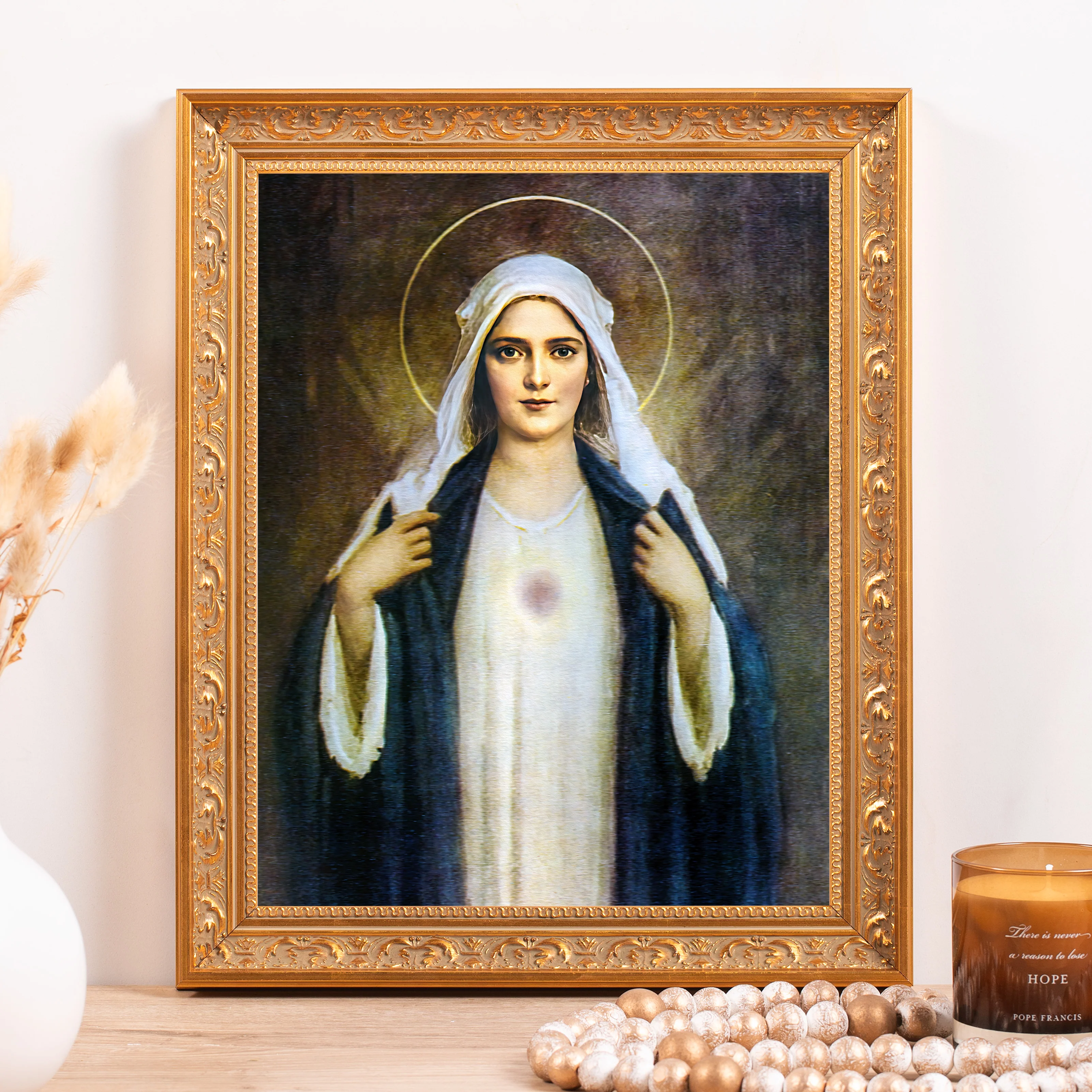 Chambers Immaculate Heart Framed Canvas - Sacred Classics Collection