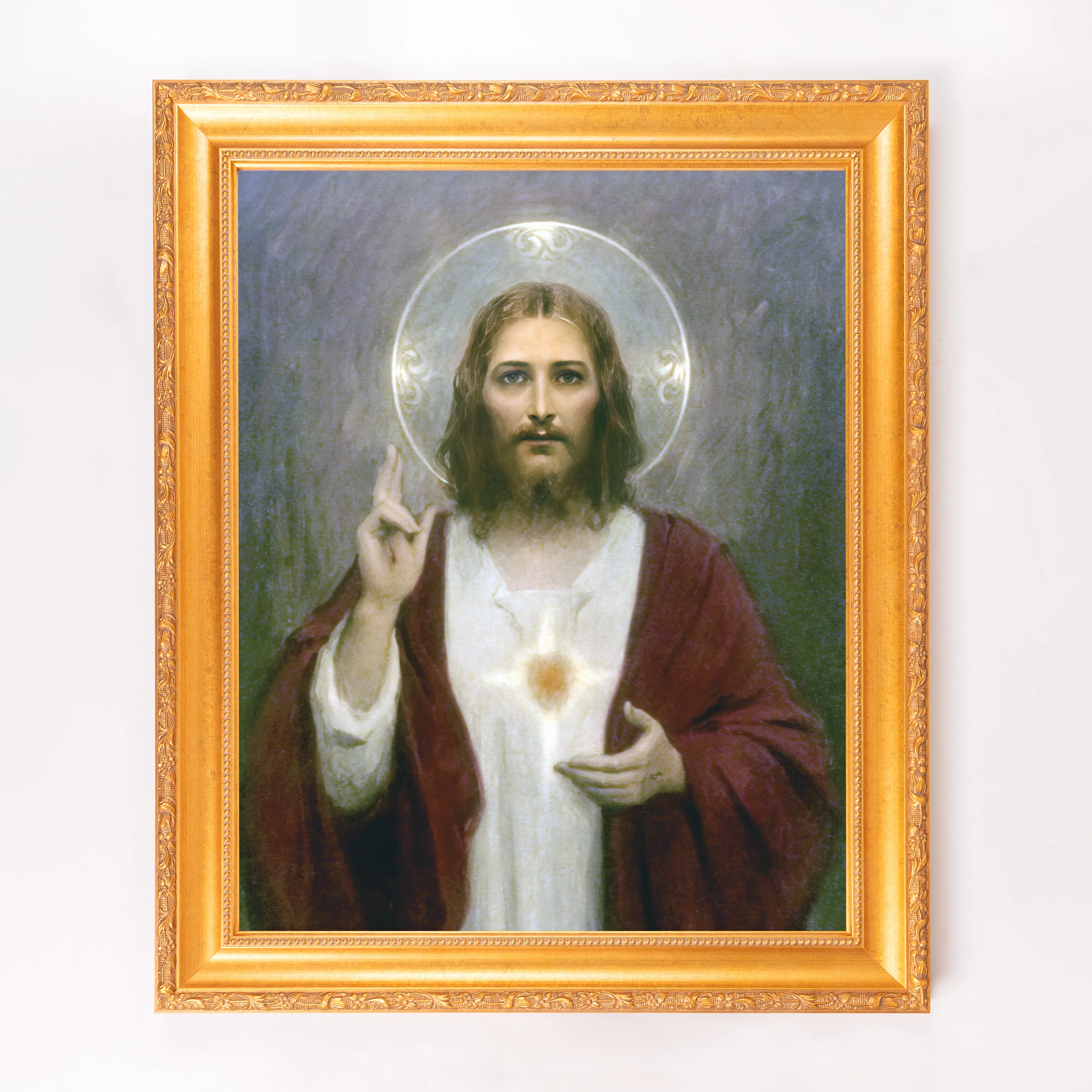 Chambers Sacred Heart of Jesus Framed Canvas - Sacred Signature Collection - Image 8