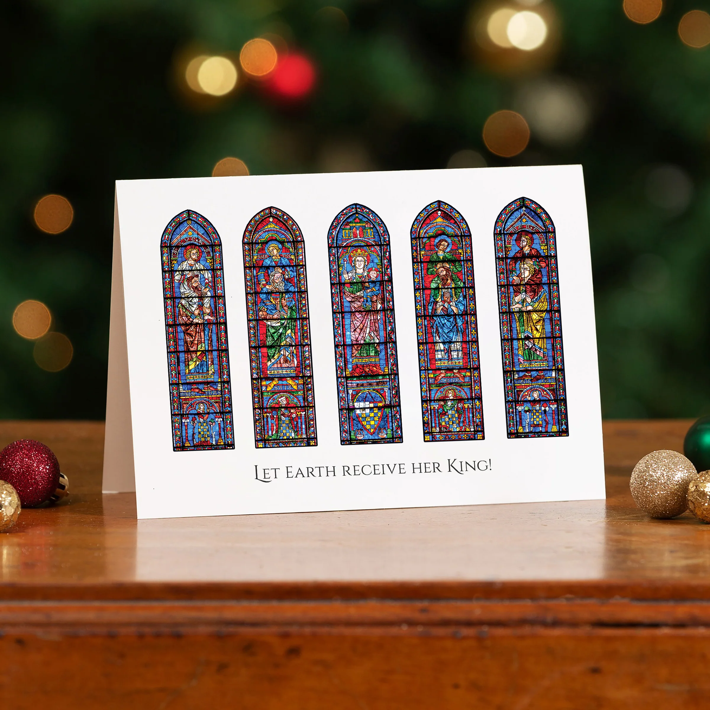 Chartres Stained Glass Christmas Cards - Set of 20 - Image 2