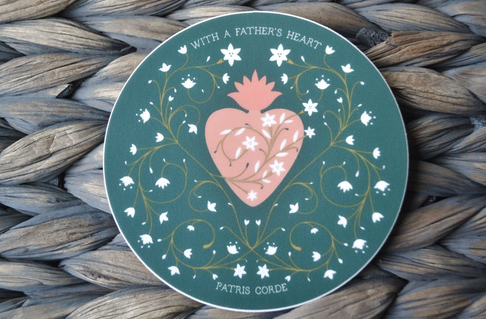 Chaste Heart of St. Joseph Vinyl Sticker - Image 9