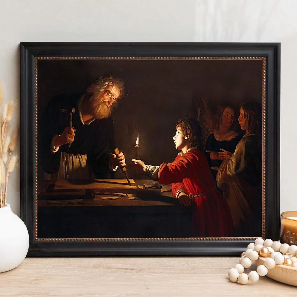 Childhood of Christ Framed Canvas - Sacred Signature Collection - Image 12