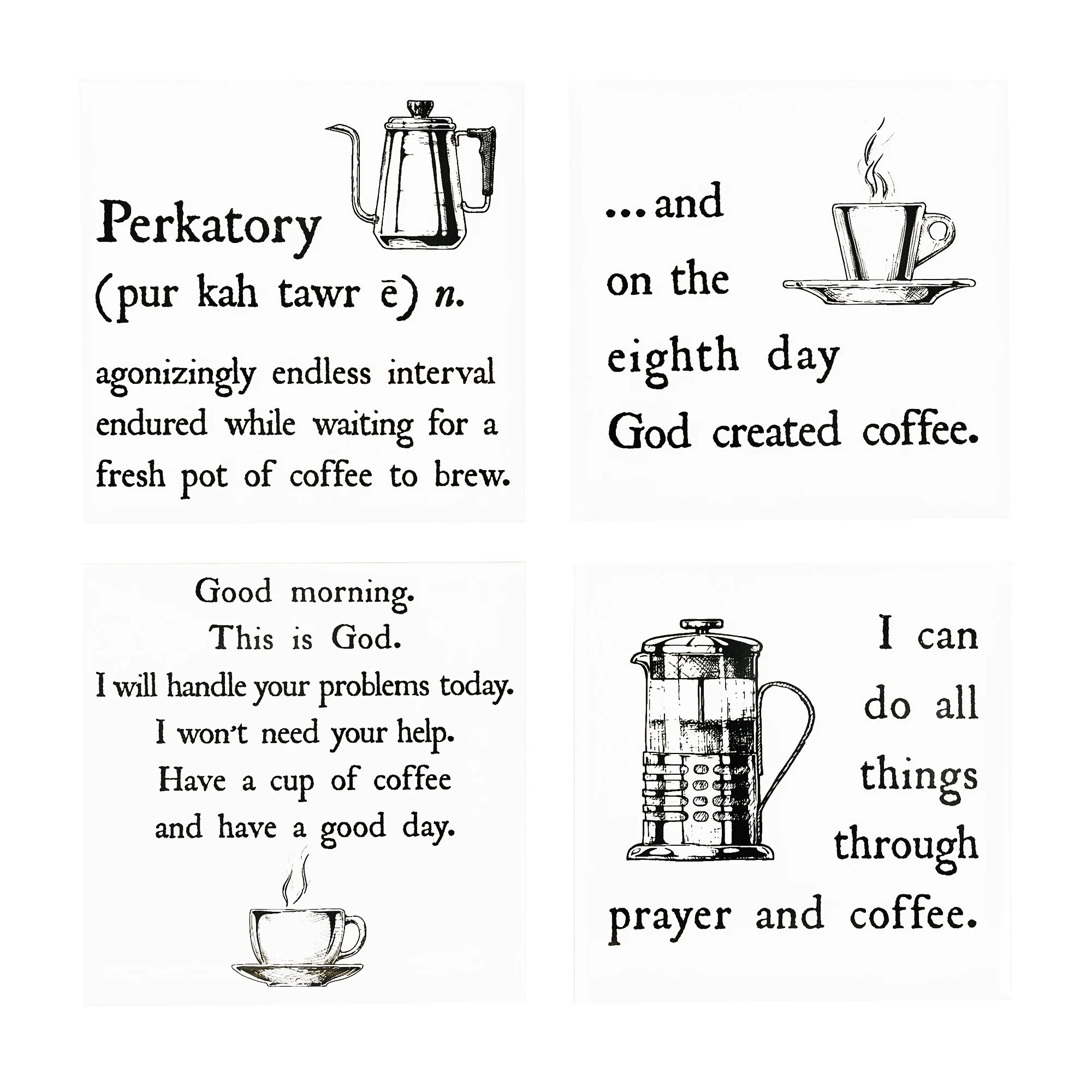 Christ and Coffee Coasters - Set of 4 - Image 2