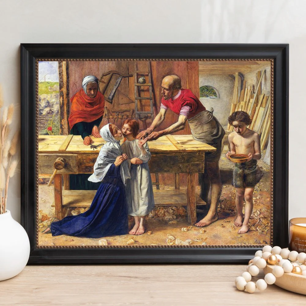 Christ in the House of His Parents Framed Canvas - Sacred Signature Collection - Image 12