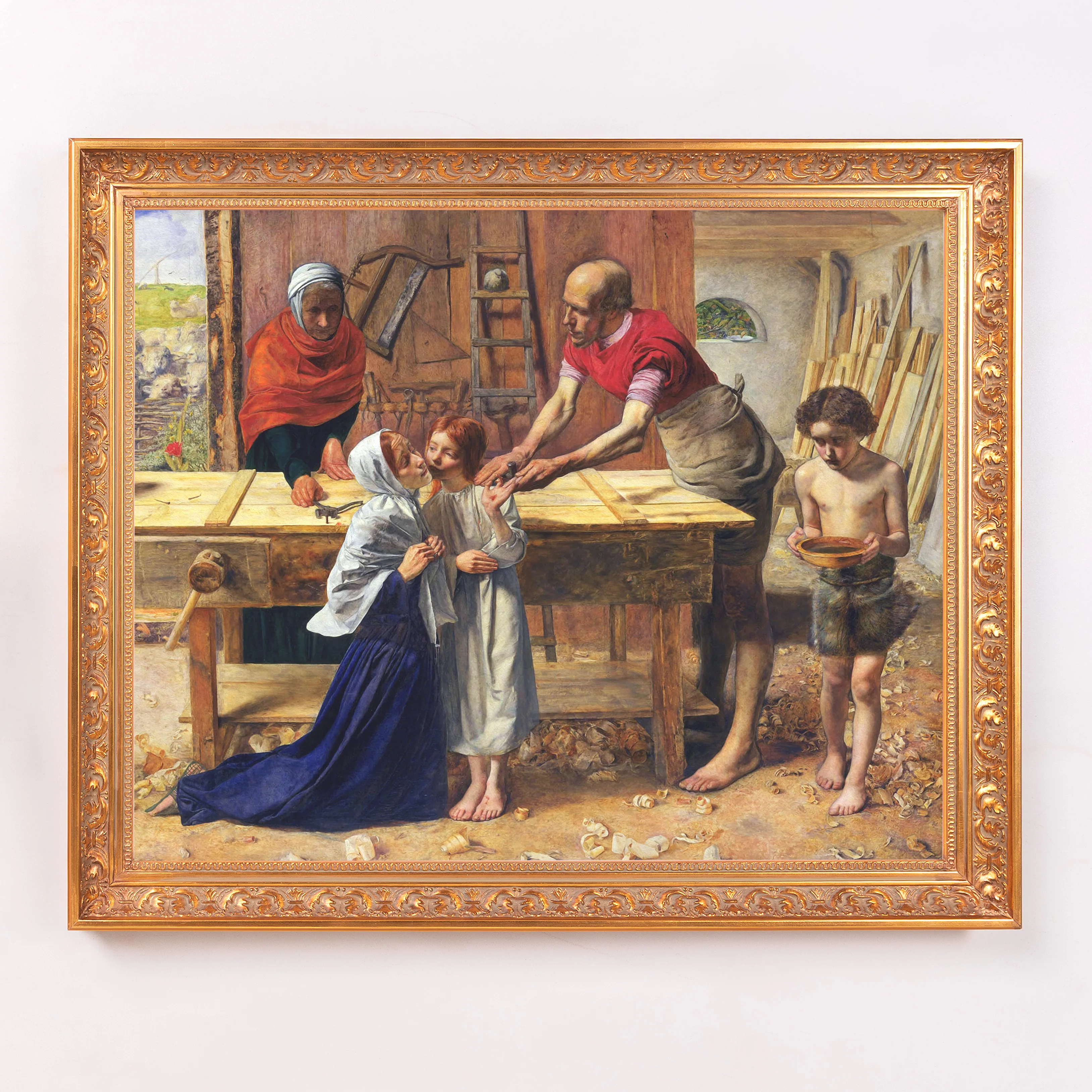Christ in the House of His Parents Framed Canvas - Sacred Signature Collection - Image 3