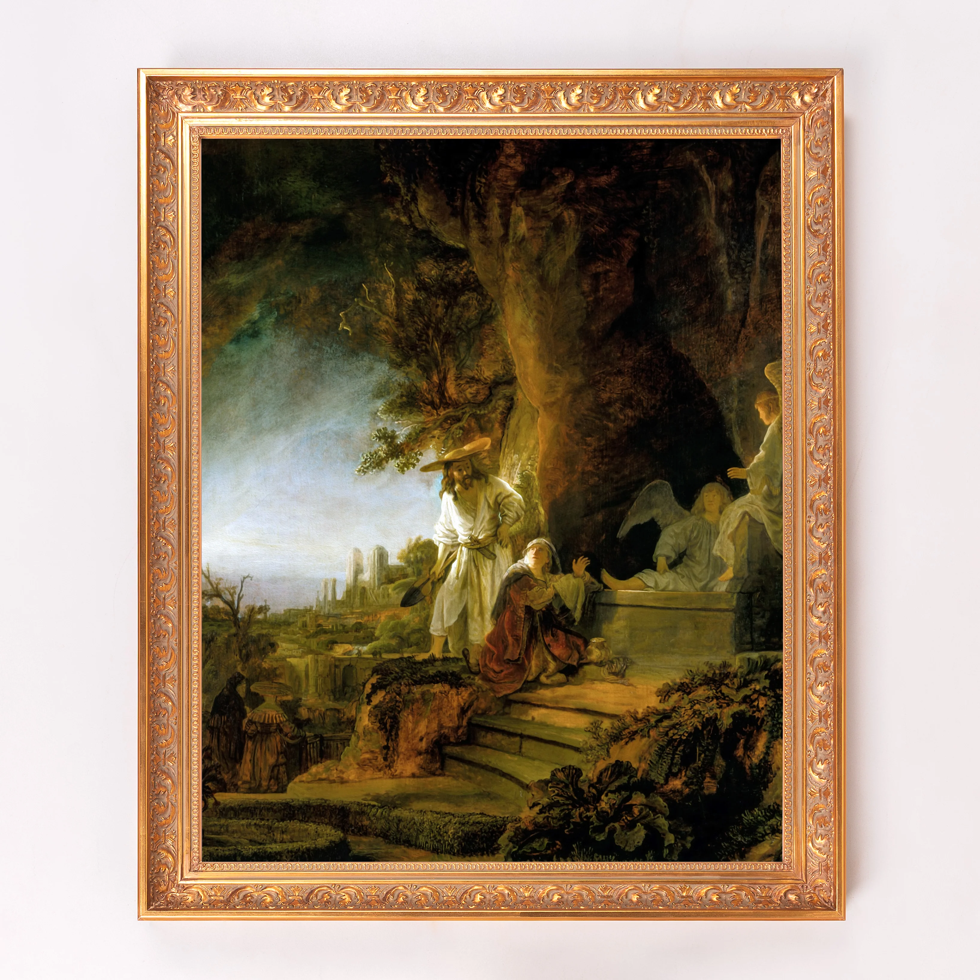 Christ & Mary Magdalene at the Tomb Framed Canvas - Sacred Signature Collection - Image 6