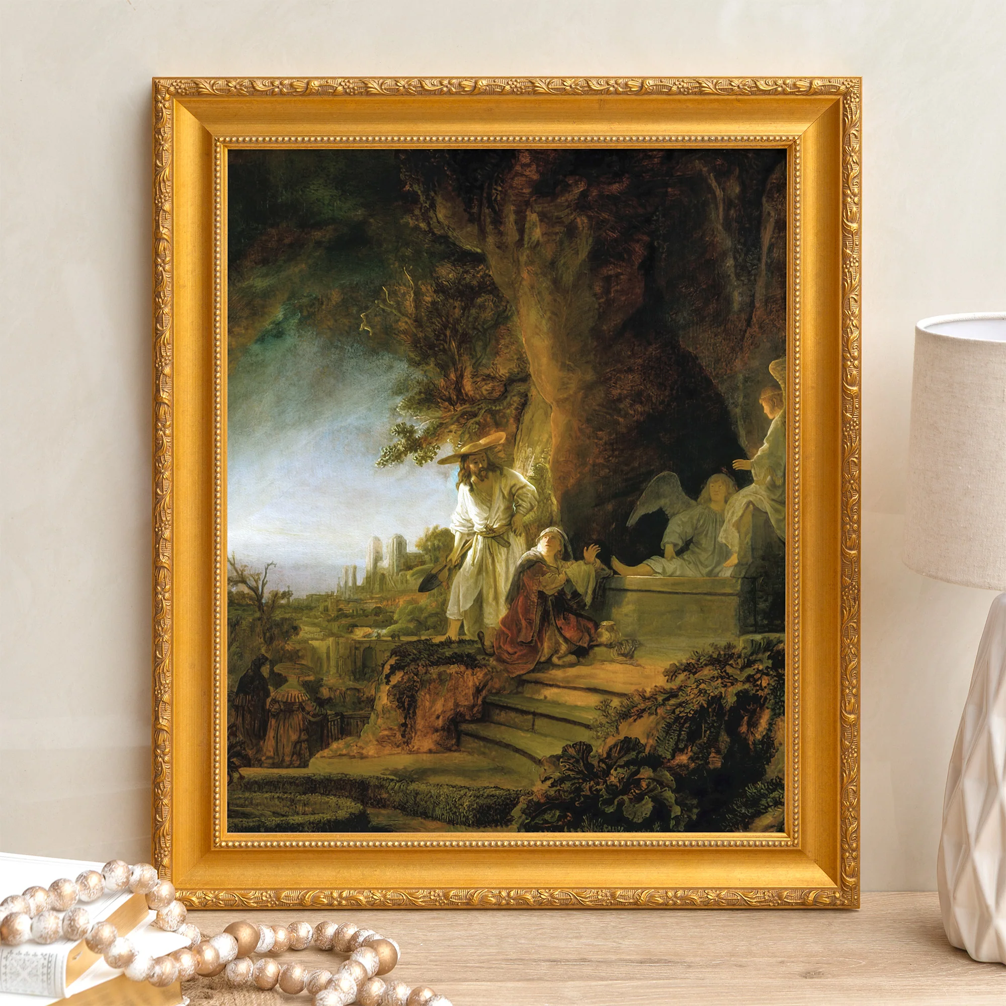 Christ & Mary Magdalene at the Tomb Framed Canvas - Sacred Signature Collection - Image 8