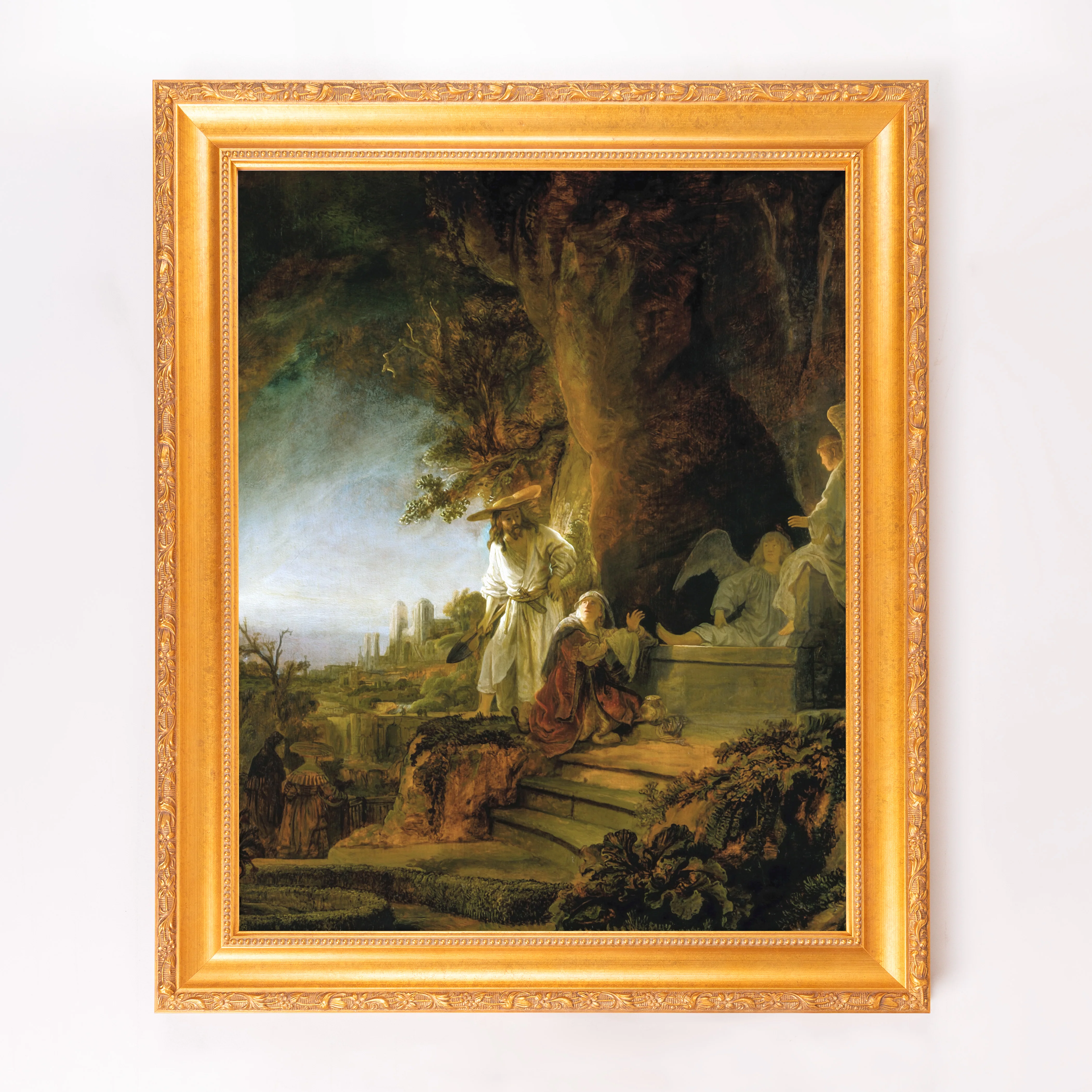 Christ & Mary Magdalene at the Tomb Framed Canvas - Sacred Signature Collection - Image 9