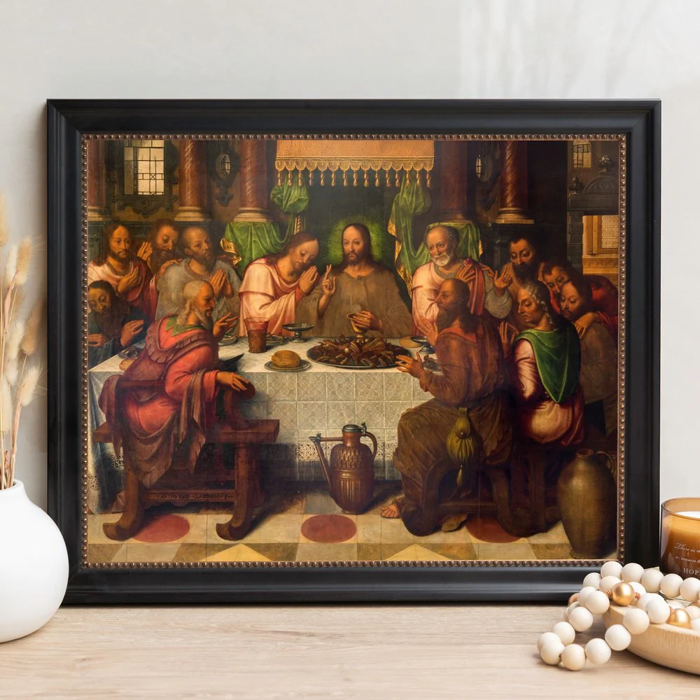 Clacius' The Last Supper Framed Canvas - Sacred Signature Collection - Image 12