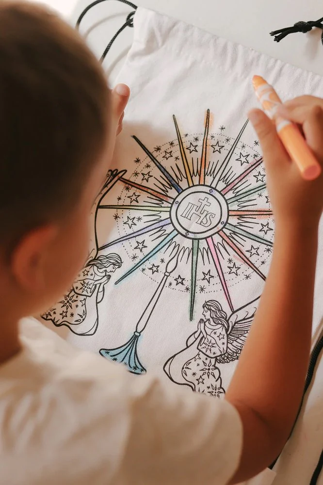 Colorable Monstrance Drawstring Bag - Image 2