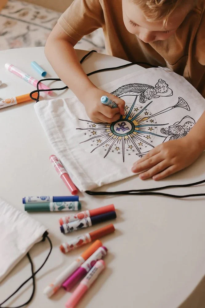 Colorable Monstrance Drawstring Bag - Image 3