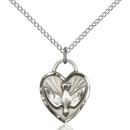 Confirmation Heart Pendant, Bliss, Sterling Silver