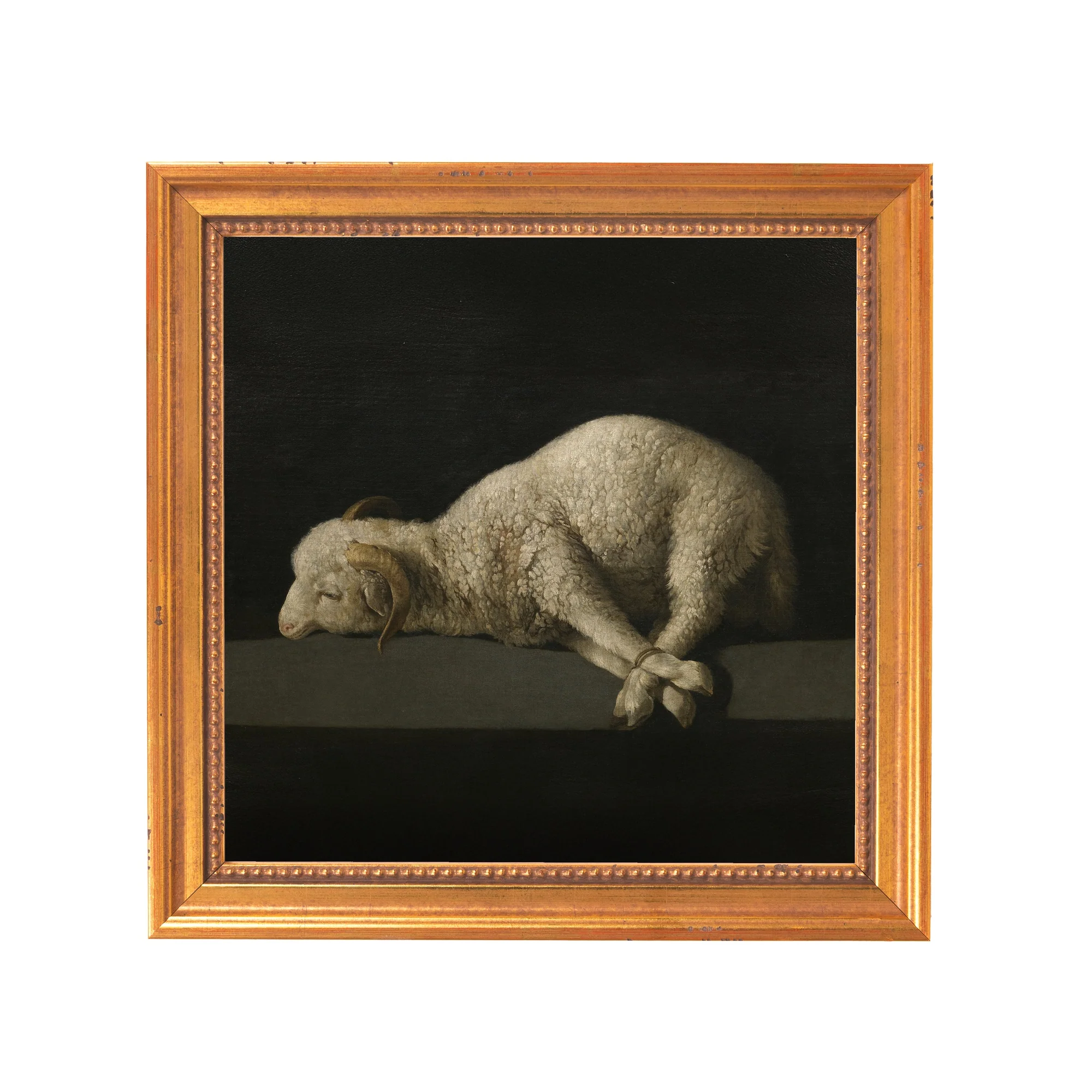 de Zurbaran's Agnus Dei Framed Canvas - Sacred Mini Collection - Image 10