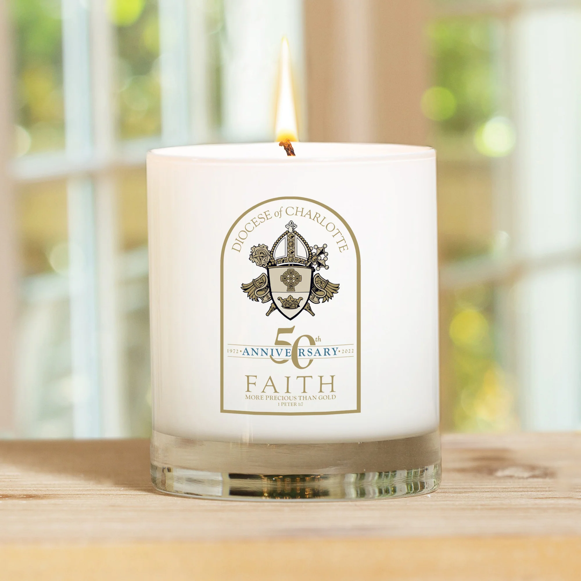 Diocese of Charlotte 50th Anniversary Candle