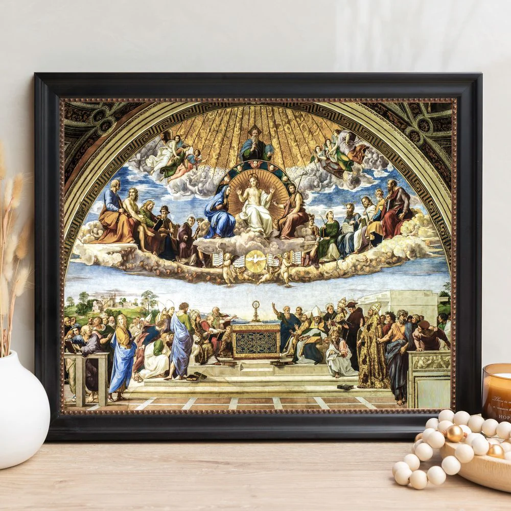 Disputation of the Holy Sacrament Framed Canvas - Sacred Signature Collection - Image 12