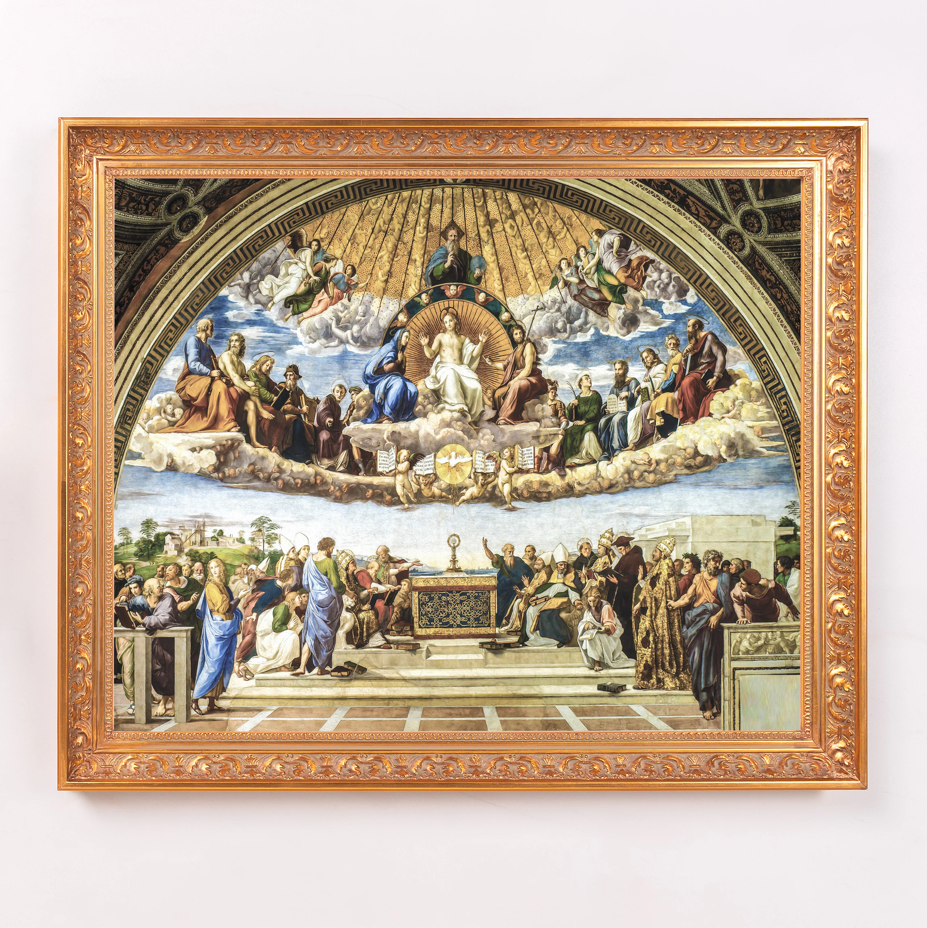 Disputation of the Holy Sacrament Framed Canvas - Sacred Signature Collection - Image 2