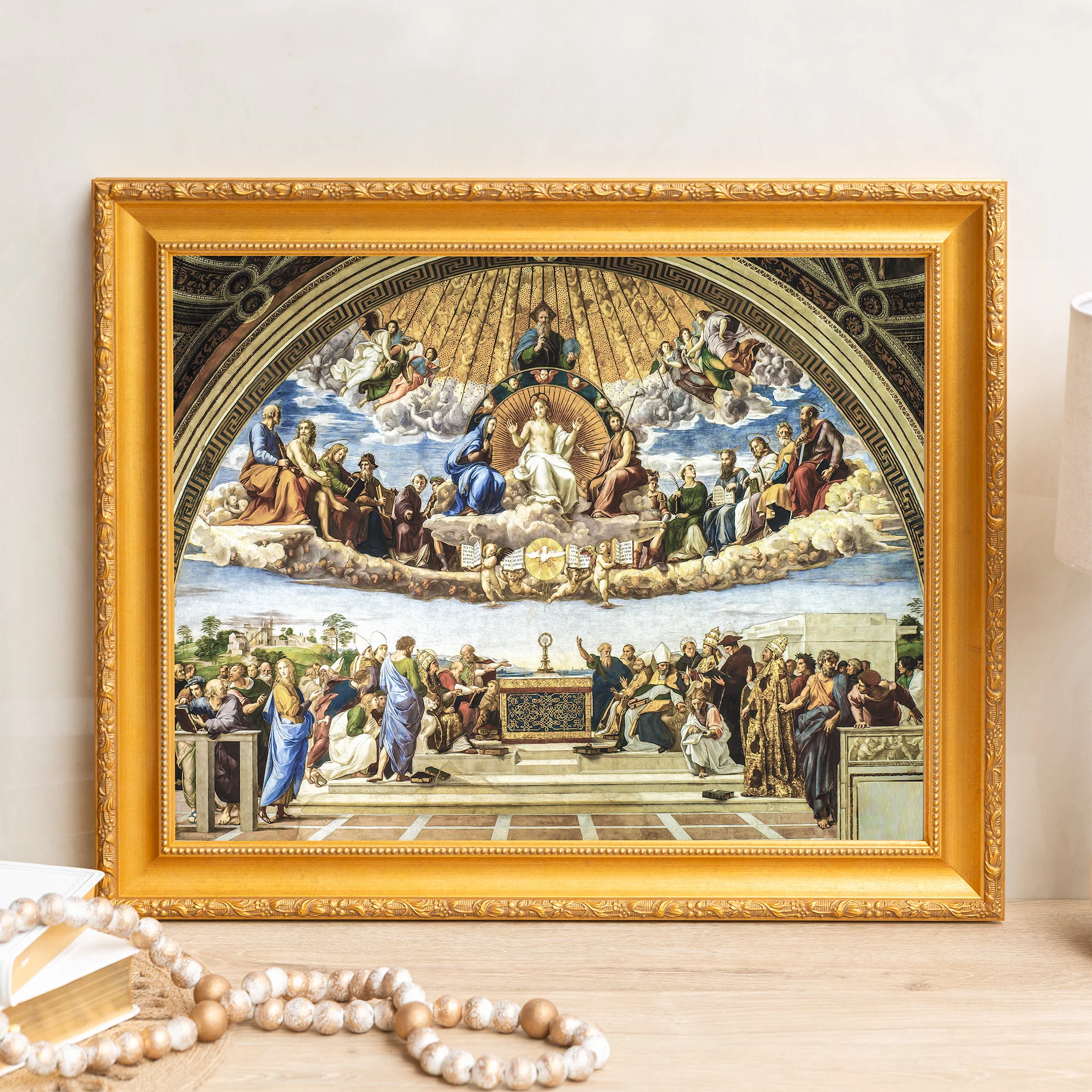 Disputation of the Holy Sacrament Framed Canvas - Sacred Signature Collection - Image 6
