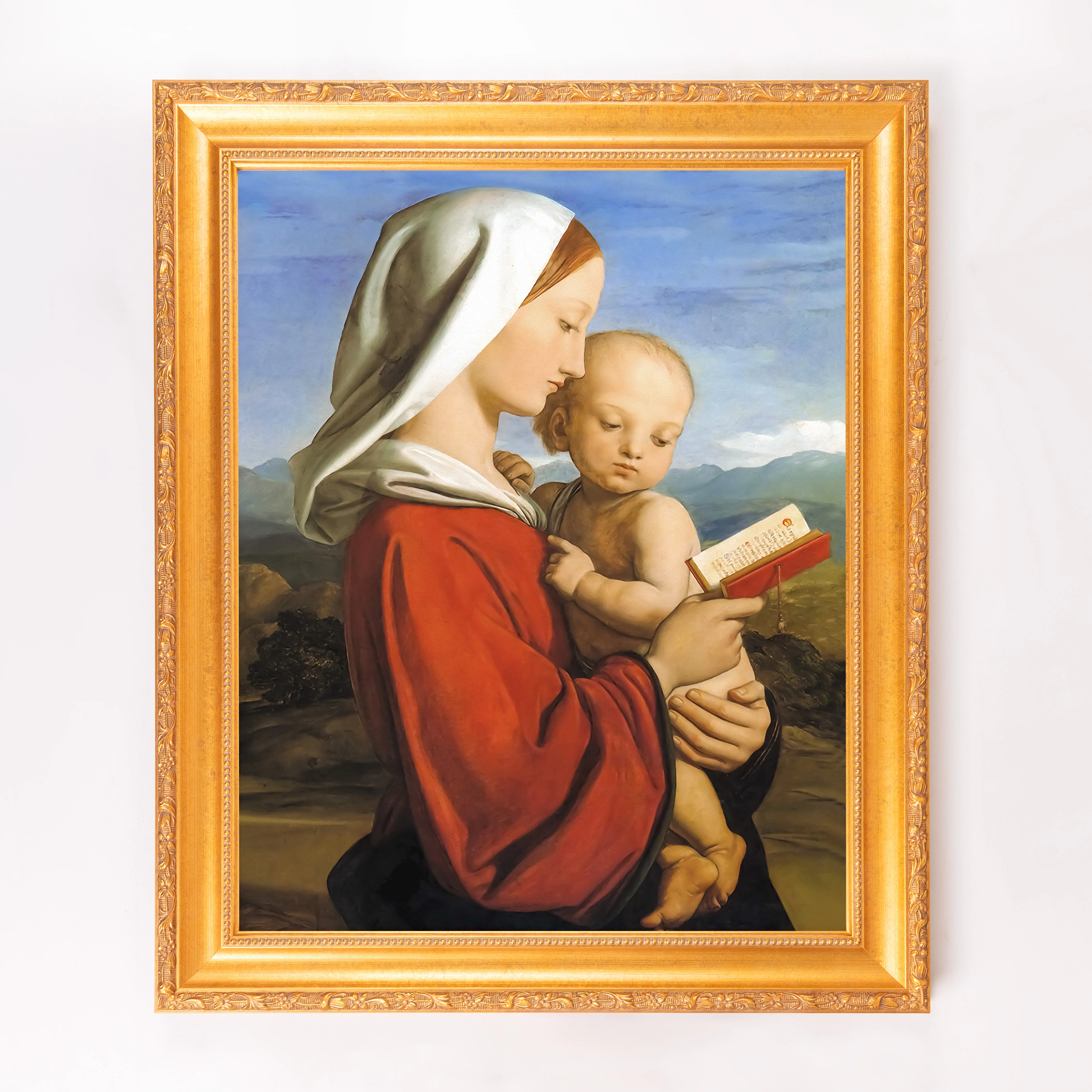 Dyce's Virgin & Child Framed Canvas - Sacred Signature Collection - Image 8