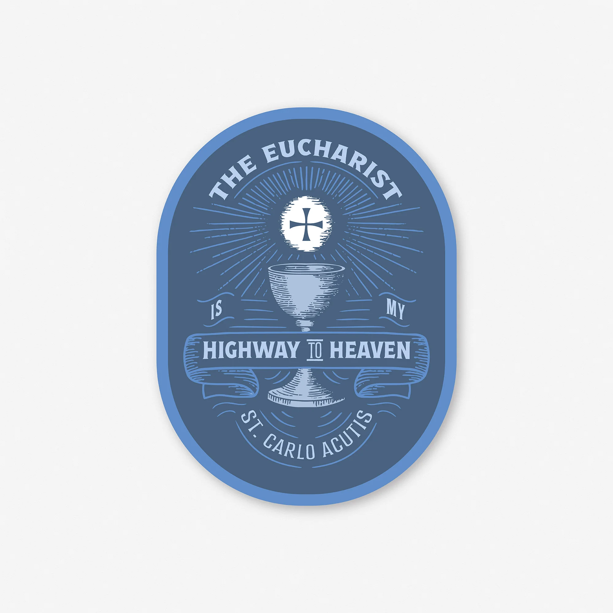 Eucharist First Communion St. Carlo Acutis Quote Vinyl Sticker